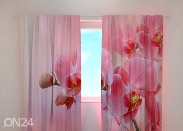 Просвечивающая штора Pink orchid 240x220 cm