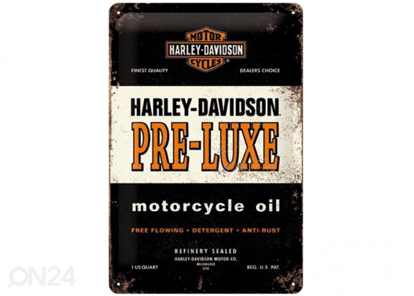 Retro metallitaulu Harley-Davidson Pre-Luxe 20x30 cm