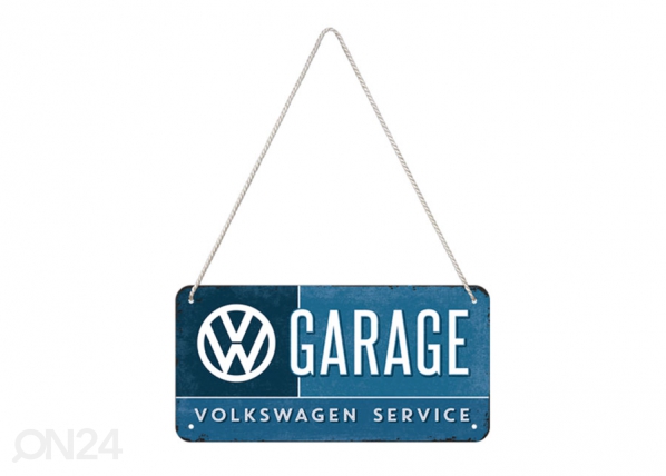 Retro metallposter VW Garage 10x20 cm