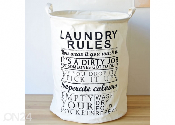 Корзина для белья Laundry Rules