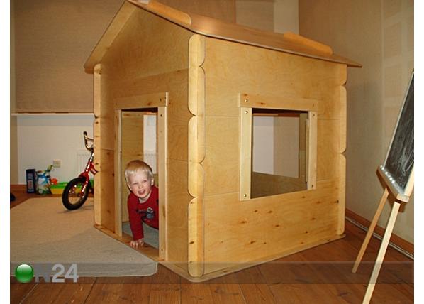Большой детский домик из фанеры и картона. Развивающие игрушки для детей. Игровой домик.