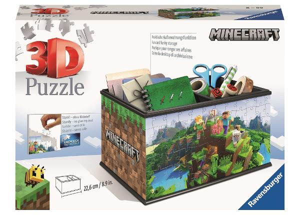 3D palapeli Säilytyslaatikko Minecraft Ravensburger