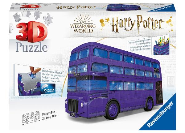 3D pusle pliiatsitops 162 tk Harry Potter buss Ravensburger