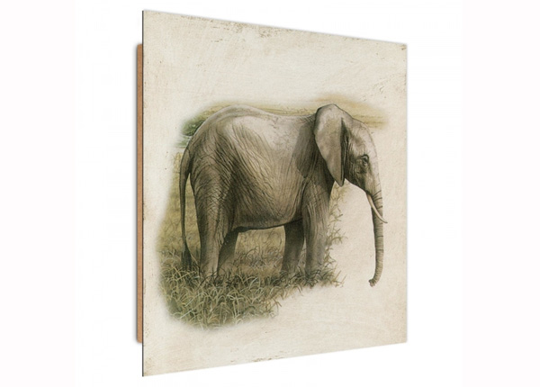 3D настенная картина Painted Elephant 30x30 см