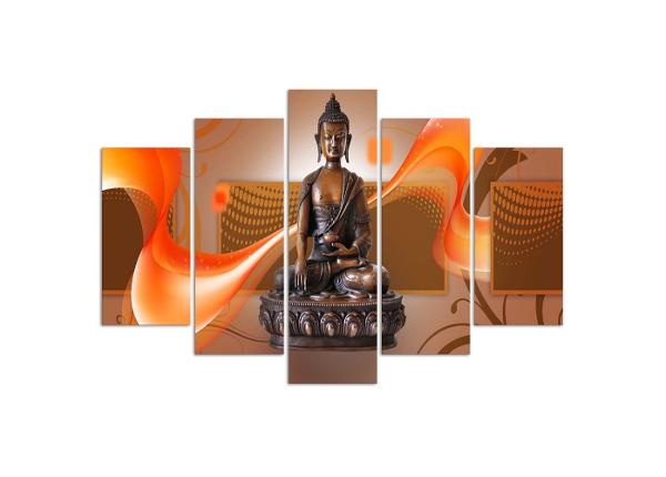 5-osainen sisustustaulu Buddha on abstract background