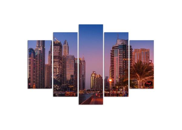 5-osainen sisustustaulu Dubai Evening