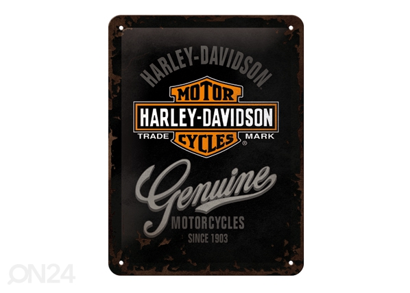 Retro metallitaulu Harley-Davidson Motorcycles 15x20 cm