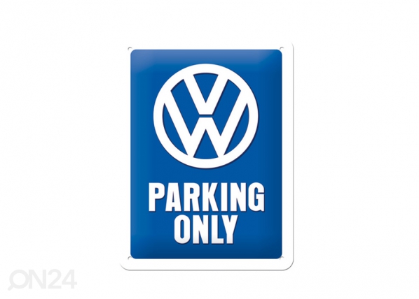 Металлический постер в ретро-стиле VW Parking Only 15x20cm