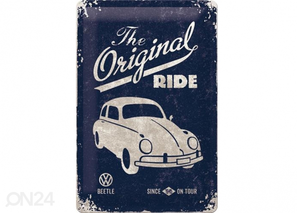 Retro metallitaulu VW Beetle The Original Ride 20x30 cm
