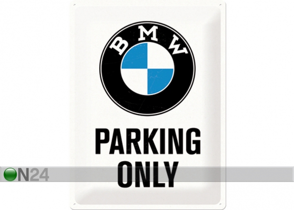 Металлический постер в ретро-стиле BMW Parking only 30x40cm