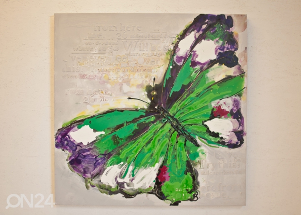 Масляная картина Бабочка 100x100 cm