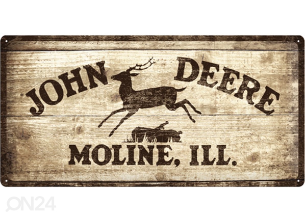 Металлический постер в ретро-стиле John Deere 25x50cm