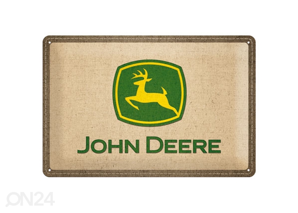 Retro metallposter John Deere logo 20x30cm
