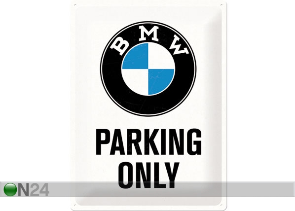 Retro metallitaulu BMW PARKING ONLY 30x40 cm