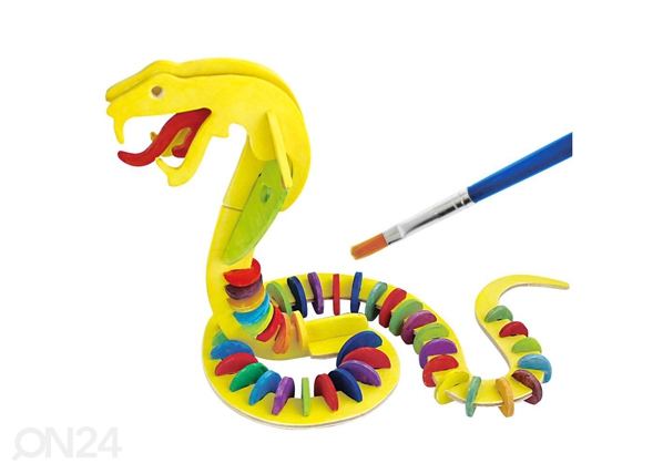 3D пазл Цветная змея