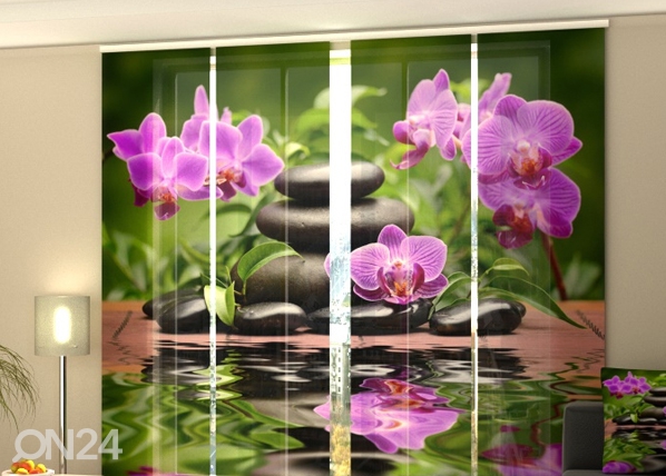 Полузатемняющая панельная штора Orchids in the Garden 240x240 см