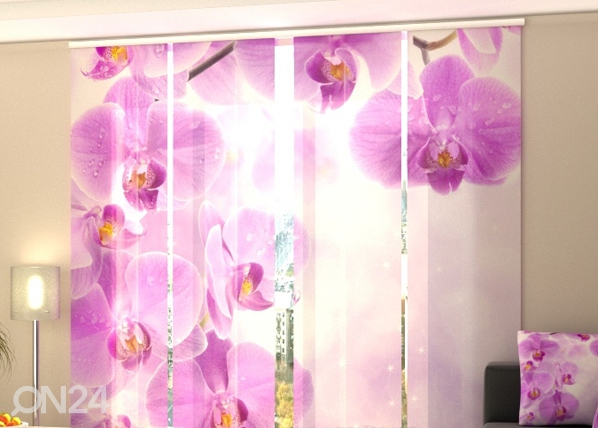 Puolipimentävä paneeliverho Starry orchid 240x240 cm