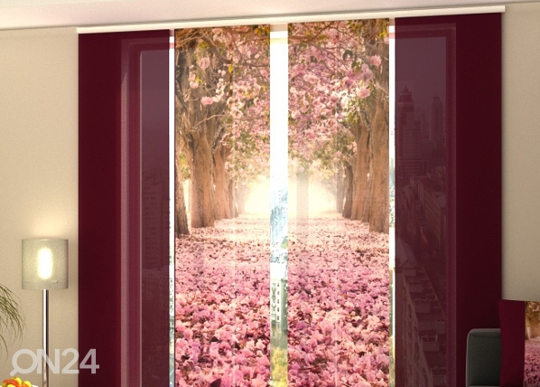 Läpinäkyvä paneeliverho Alley Magnolias 240x240 cm