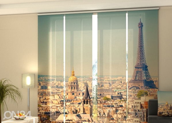 Läbipaistev paneelkardin Morning in Paris 240x240 cm