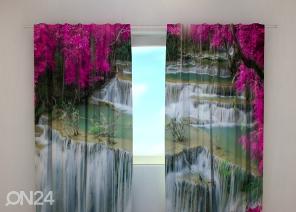 Просвечивающая штора Flowers at the waterfall 240x220 cm