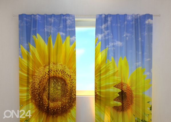 Läpinäkyvä verho FLOWERS ON THE SUN 240x220 cm