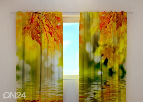 Затемняющая штора Golden leaves 240x220 cm
