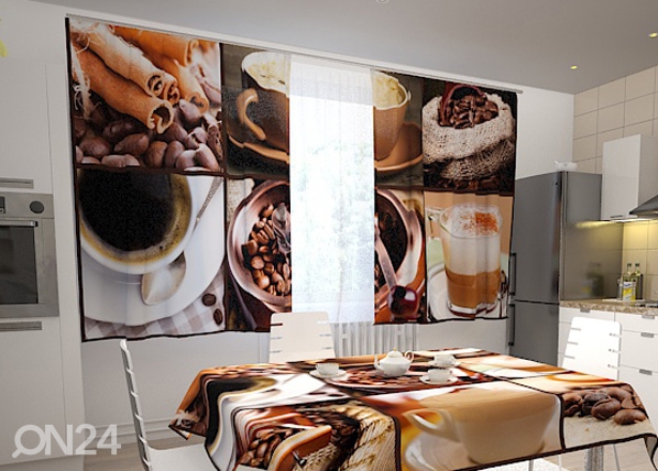 Просвечивающая штора Coffee 1, 200x120 см