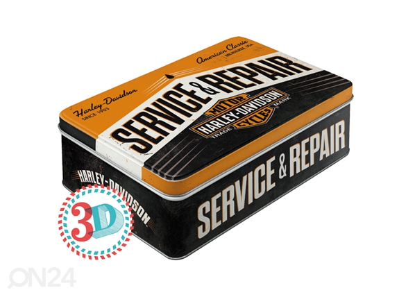 Жестяная коробка 3D Harley-Davidson service & repair 2,5л
