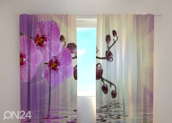 Просвечивающая штора Lilaceous orchid 240x220 см