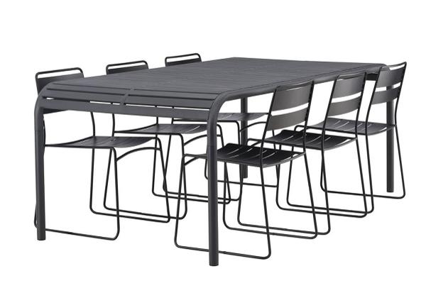 Aiamööbli komplekt Borneo laud ja 6 tooli