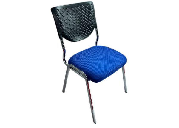 Asiakastuoli Rein, musta/sininen