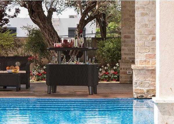 Baaripöytä ulkokäyttöön Keter Bevy Bar, ruskea