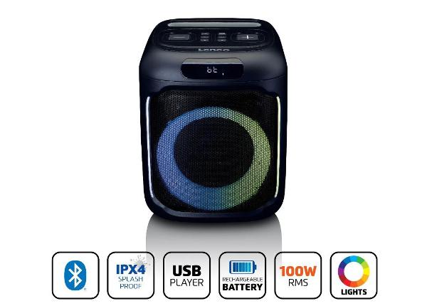Bluetooth-динамик Lenco PA100BK, черный