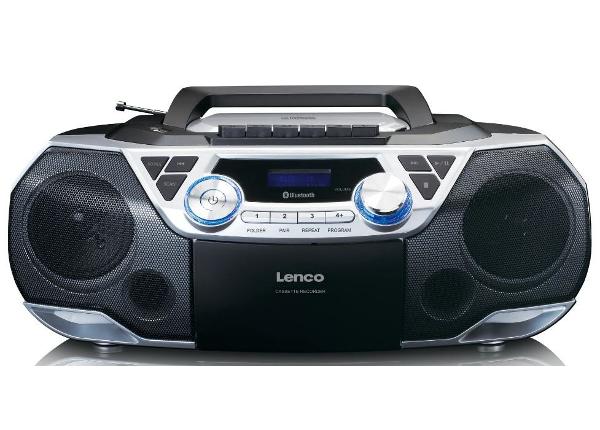 CD-raadio Lenco SCD120SI, must/hõbe