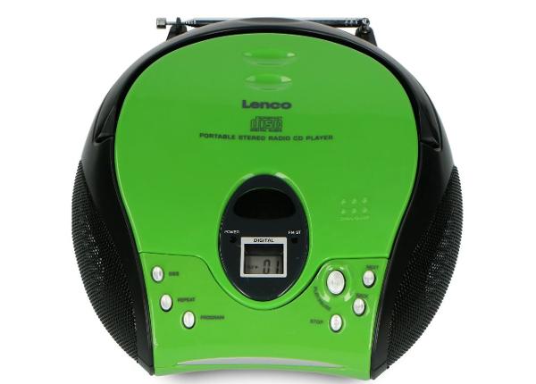 CD-raadio Lenco SCD24GB, roheline/must