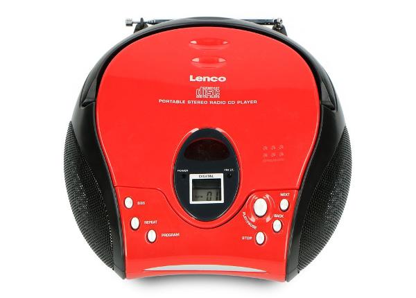CD-raadio Lenco SCD24R, punane ja must