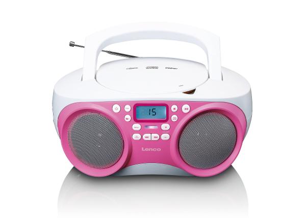 CD-raadio Lenco SCD301PK, roosa