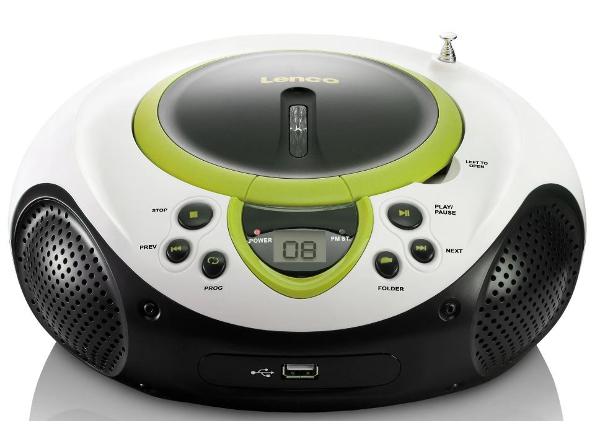 CD-raadio Lenco SCD38USBG, roheline