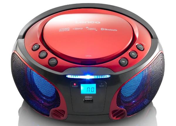 CD-raadio Lenco SCD550RD, punane