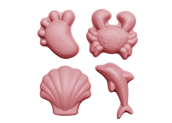 Cиликоновые формы для песка Scrunch, розового цвета