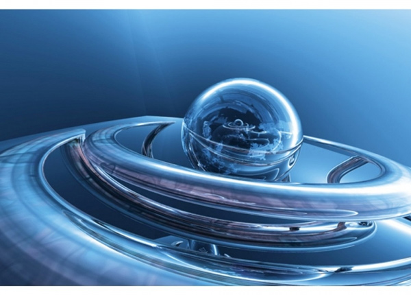 Fliis fototapeet Glass sphere
