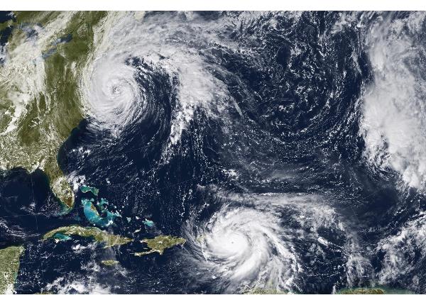 Fliis fototapeet Hurricane Harvey
