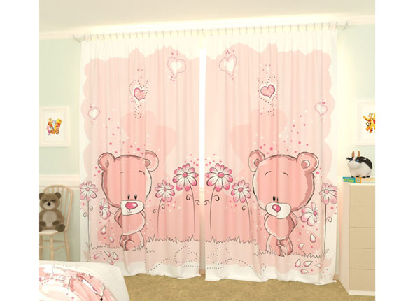 Fotokardinad Pink Bears 300x260 cm