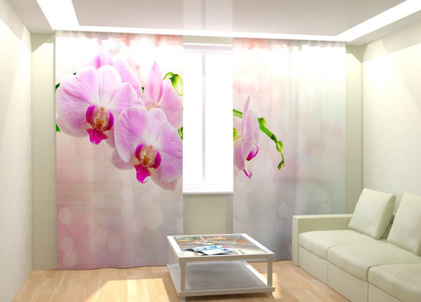 Fotokardinad Pink Orchid 300x260 cm