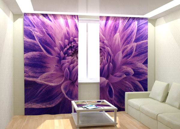 Fotokardinad Purple Flower 300x260 cm