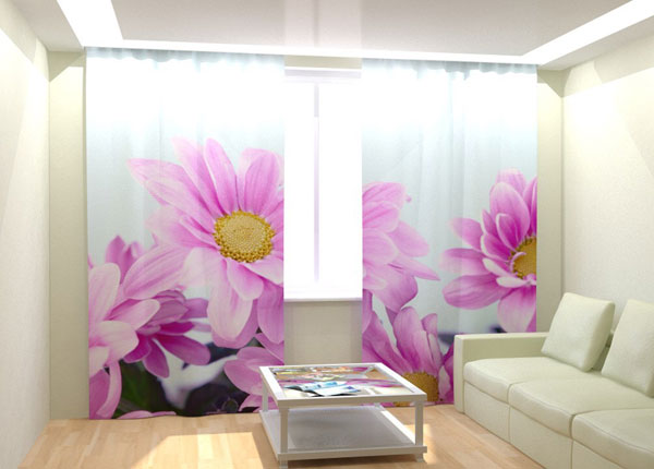 Fotokardinad Purple Flowers 300x260 cm