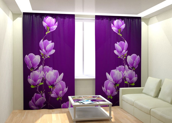 Fotokardinad Purple Magnolia 300x260 cm