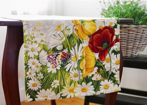 Gobeliinikankainen pöytäliina Daisies 44x138 cm