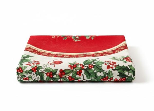 Gobeliinikankainen pyöreä joululiina Gingle Ø137 cm