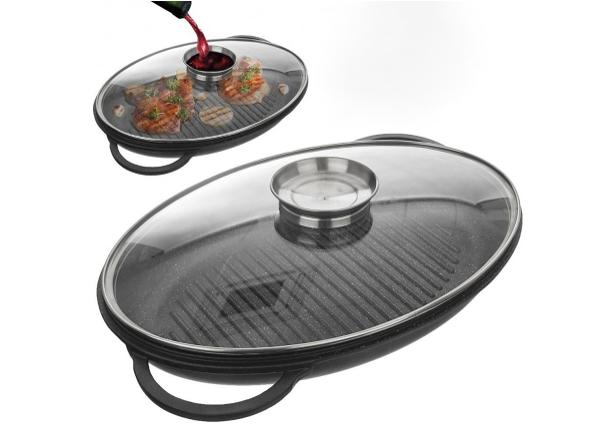 Grillpann kaanega Grande 43x28x6 cm